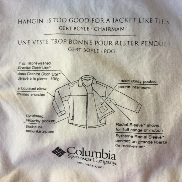 Columbia jacket hiking layer stone washed cloth Utility M - Picture 5 of 16